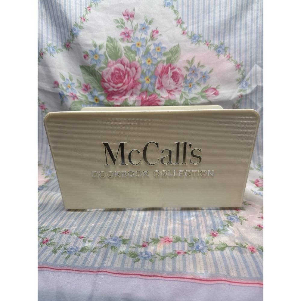 McCall's Cookbook Collection Plastic Storage Recipe Box 5.5x10" Vintage
